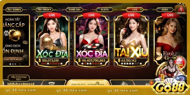 Live Casino – Càng cược càng ghiền, trúng lớn tại Go88