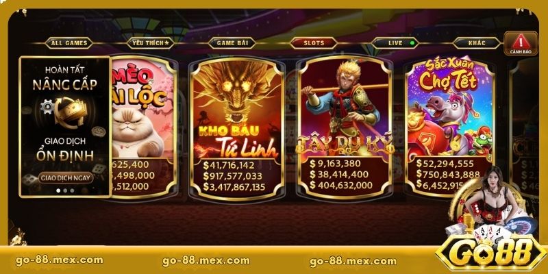 Một số sản phẩm nổ hũ Go88 đáng tham gia hiện nay