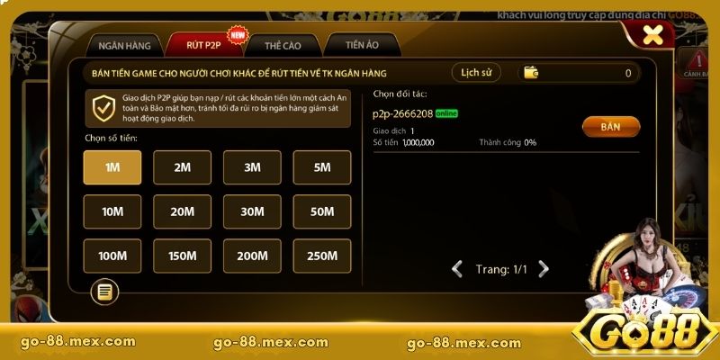 Những điều cần lưu ý khi thực hiện rút tiền GO88