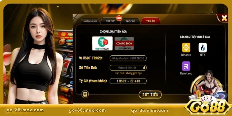 Rút tiền Go88 đơn giản, nhận thưởng nhanh chóng